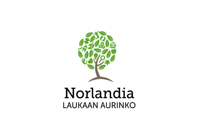 Laukaan Aurinko Logo Pysty